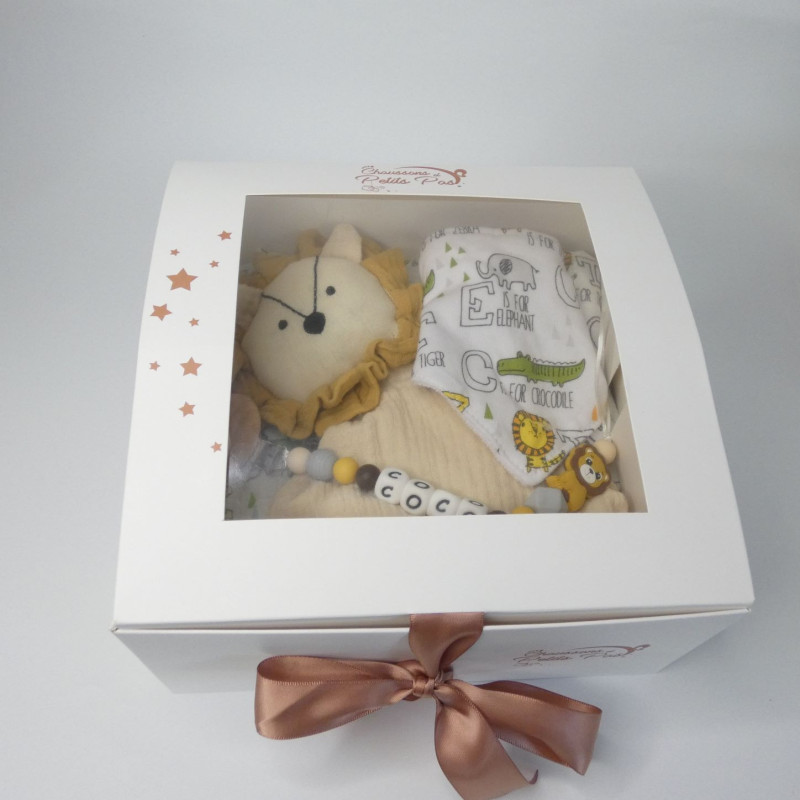 Coffret cadeau doudou aniamux foret naissance noël baptême anniversaire  bébé enfant