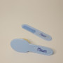 set brosse et peigne bleu