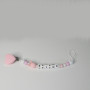 attache silicone lapin rose