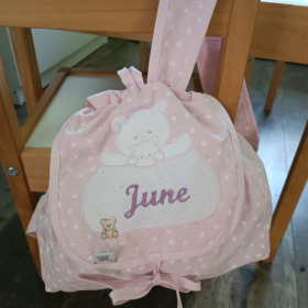 Sac à dos pattes Oursinou rose sac à dos enfant rose