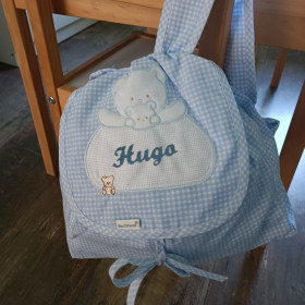 Sac à dos vichy bleu sac à dos vichy bleu