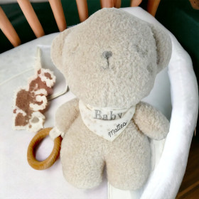 Peluche ourson Teddy  personnalisé-30 cm Peluche Ourson Teddy Personnalisé