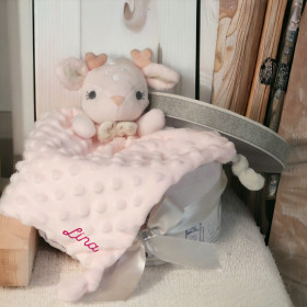 doudou renne rose