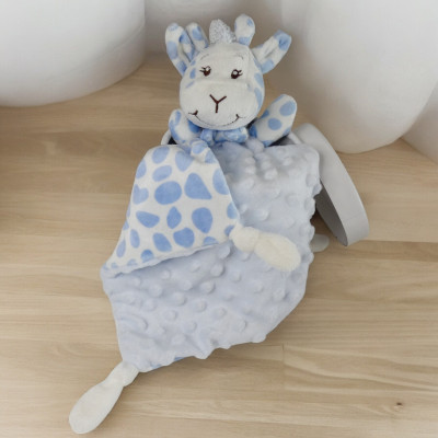 doudou Girafe bleu