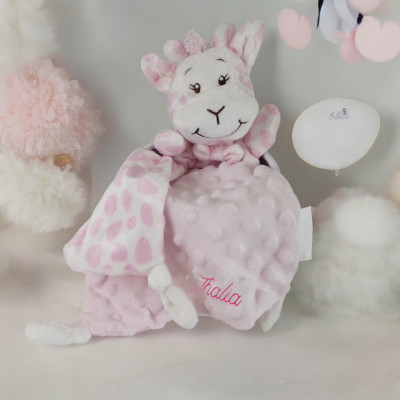 doudou Girafe rose