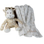 Peluche girafe et plaid beige