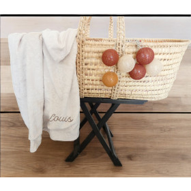 Couverture beige polaire motifs oursons pa personnalisée couverture polaire beige