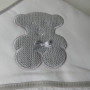 motif petit ours gris