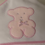 motif petit ours rose