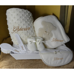 panier naissance caresse beige