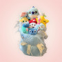 Bouquet de peluches Bleu