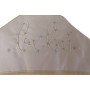 motif capuche bébé brodée beige
