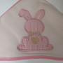 motif lapin rose