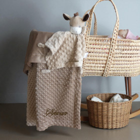 Coffret naissance couverture et doudou Anon  personnalisé
