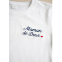 T-shirt Brodé Personnalisé – Spécial Fête des Mères