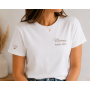 T-shirt Personnalisé "Maman depuis" – Broderie Cœur et Manche