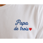 T-shirt Brodé Personnalisé – Spécial Fête des Pères / Papa