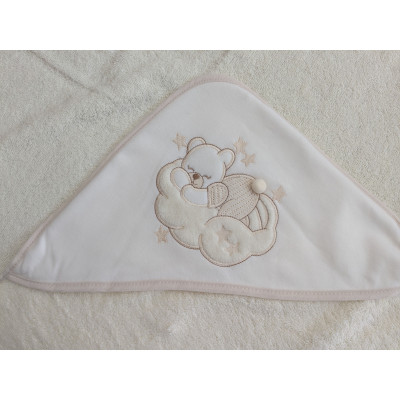 Cape de Bain à Capuche Personnalisée – Ourson Rêveur & Coton Doux