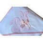 Cape de bain bébé motif lapin personnalisée
